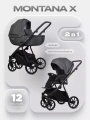 Коляска 2 в 1 Riko Basic Montana X 53 Dark grey