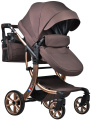 Коляска трансформер Farfello Aimile Original New Gold (Шоколадный NDG-3)