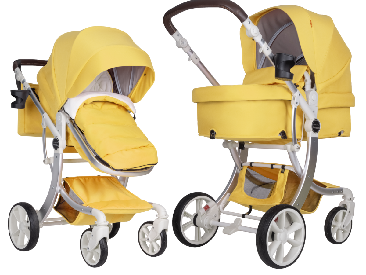 Коляска трансформер Farfello Aimile Original New Pearl (Попкорн NDP-7)