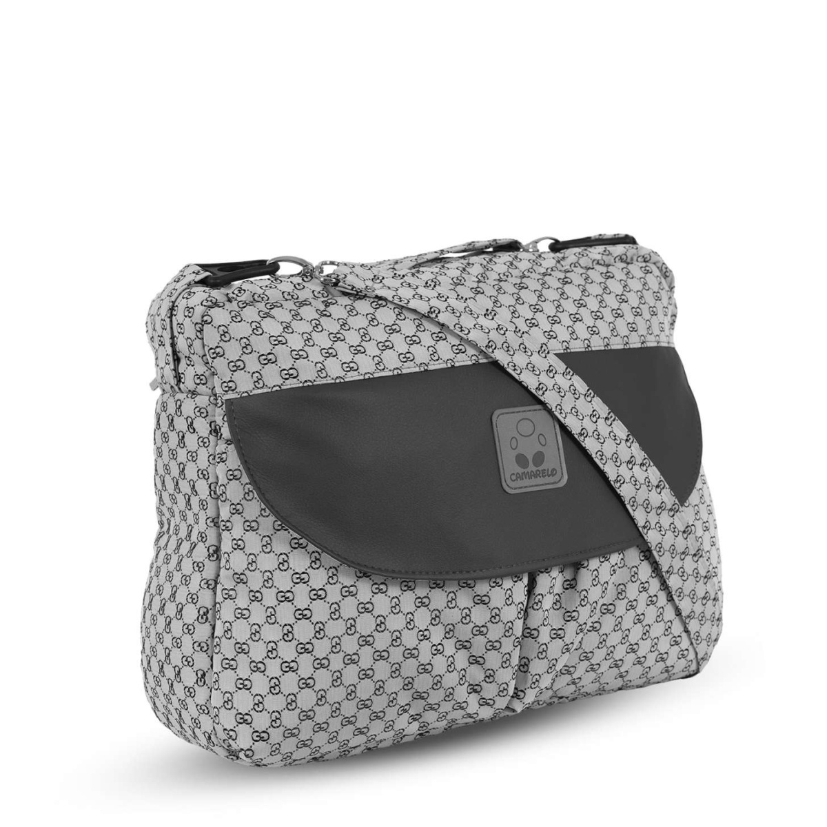 Коляска Camarelo Avenger 2 в 1 светло-серый жаккард/серая экокожа