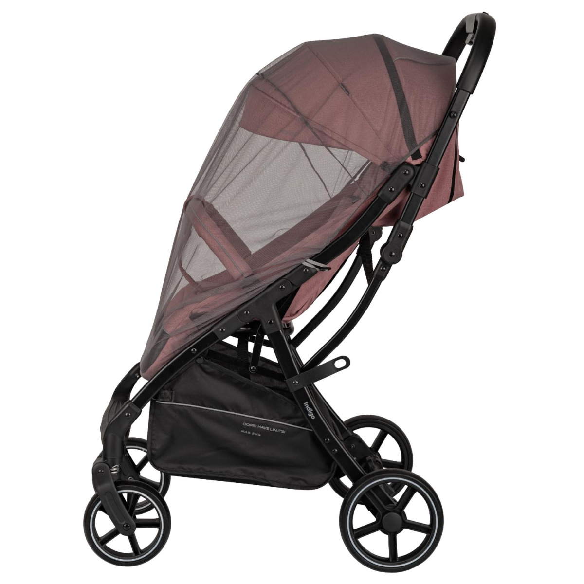 Коляска прогулочная Indigo FROST розовый