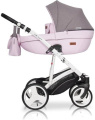 Коляска 3 в 1 Riko Basic Aicon 05 серо-розовый