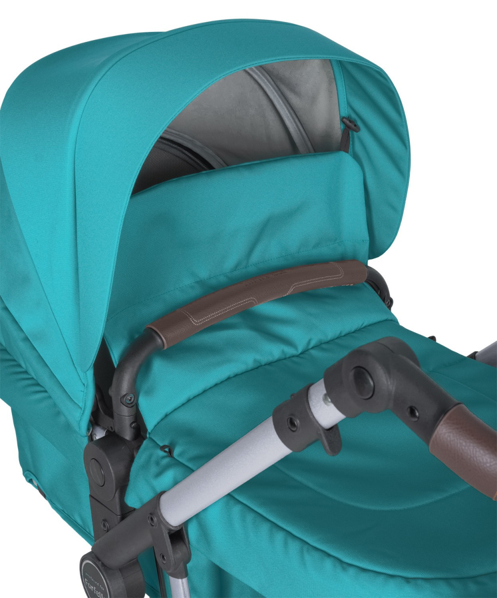 Коляска трансформер Farfello Aimile Original New Silver (Голубая гавань NDS-6)