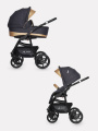 Коляска 2 в 1 Riko Basic Alfa Ecco 02 черно-золотистый