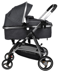 Коляска трансформер Farfello Pristina (Черный PS-15)