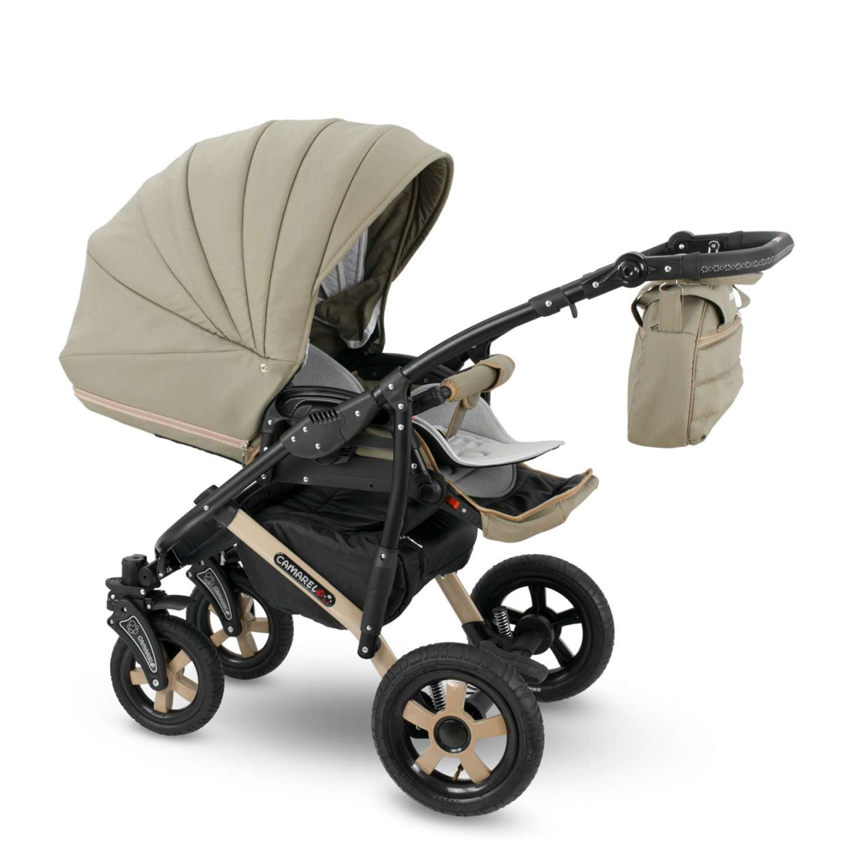 Коляска Camarelo Sevilla XSE 2 в 1 светло-бежевый