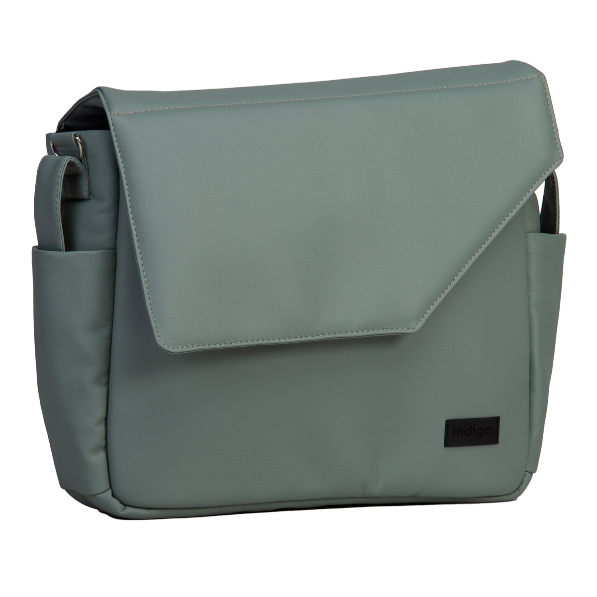 Коляска 2 в 1 Indigo Lamar - La 05 (шалфей кожа)