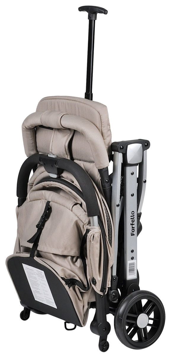 Коляска детская прогулочная Farfello Comfy Go (New Beige/ Бежевый (серебро)CG-33)