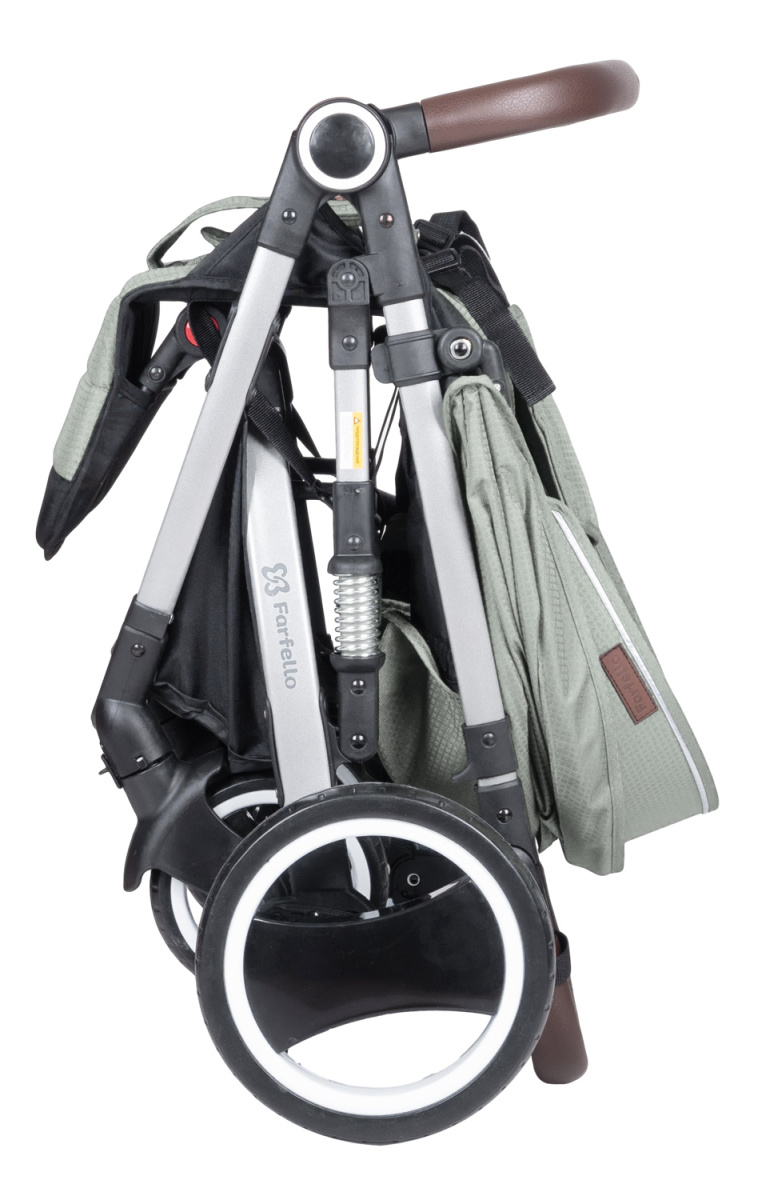 Коляска детская прогулочная Farfello Bino Angel Plus (Steel Gray Стальной серый)