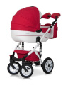 Коляска 2 в 1 Riko Bruno Ecco 20 бело-красный