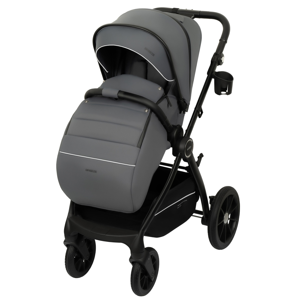 Коляска прогулочная Indigo BREEZE серый