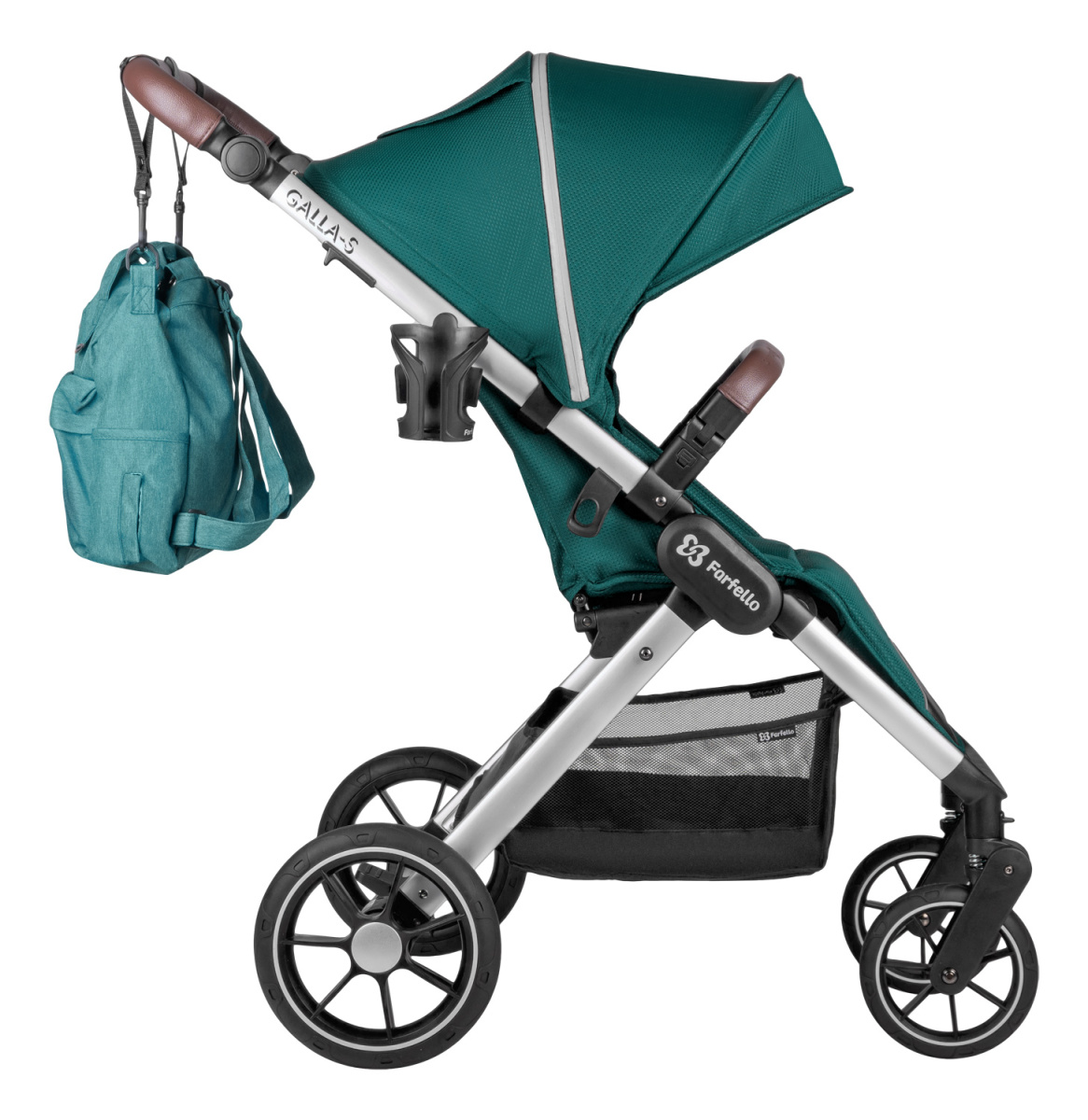 Коляска детская прогулочная Farfello Galla-S (Aquamarine/Аквамарин)
