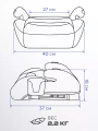 Автокресло-бустер Rant Micro PRO Isofix (135-150 см) grey