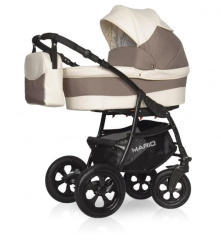 Коляска 2 в 1 Riko Basic Mario 04 бежево-коричневый
