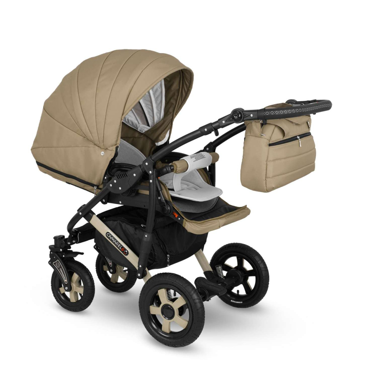 Коляска Camarelo Sevilla XSE 2 в 1 темно-бежевый