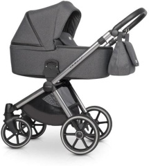 Коляска 2 в 1 Riko Qubus 02 темно-серый