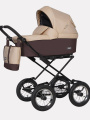 Коляска 2 в 1 Riko Basic Bella Classic 07 коричнево-бежевый