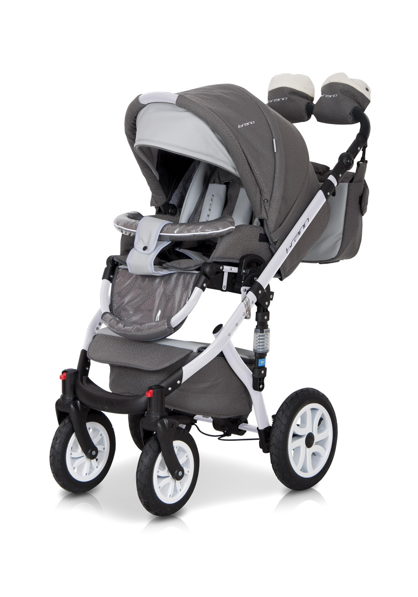 Коляска 2 в 1 Riko Bruno Ecco 17 серый