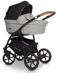Коляска 2 в 1 Riko Basic Bella Lux 02 серый