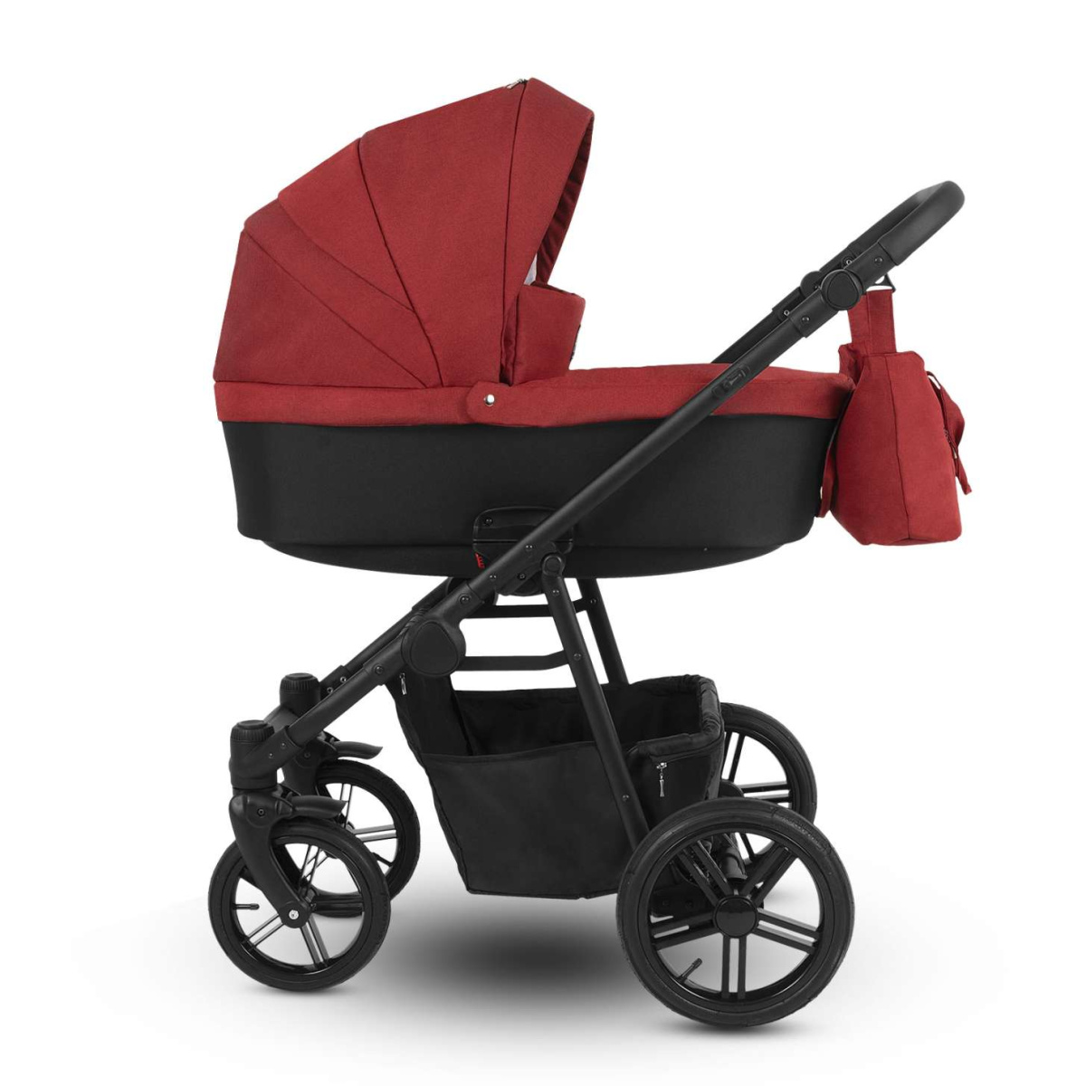 Коляска Camarelo Picco 2 в 1 красный меланж
