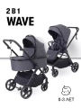 Коляска 2 в 1 Rant Basic Wave Graphite