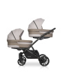 Коляска для двойни 2 в 1 Riko Team 2020 бежевый