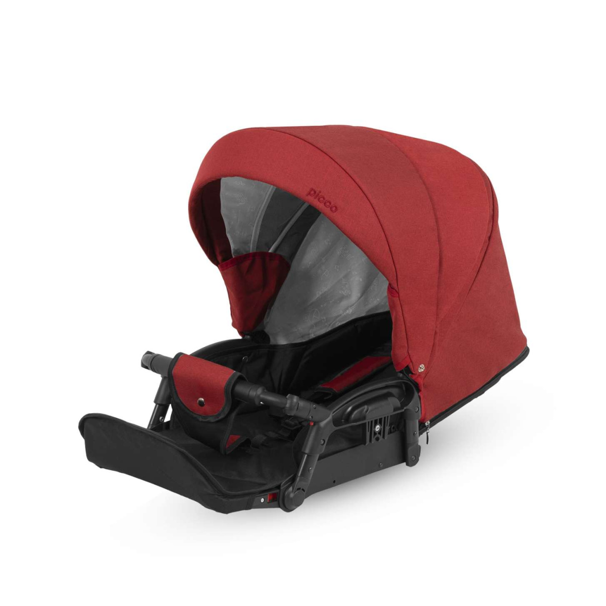 Коляска Camarelo Picco 2 в 1 красный меланж