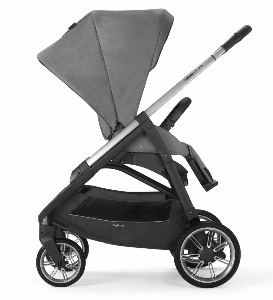 Коляска 3 в 1 Inglesina Aptica  с подставкой под люльку Stand Up, Kensington Grey