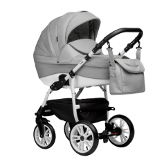 Коляска 2 в 1 Indigo Special, Is 04 (Серая кожа)
