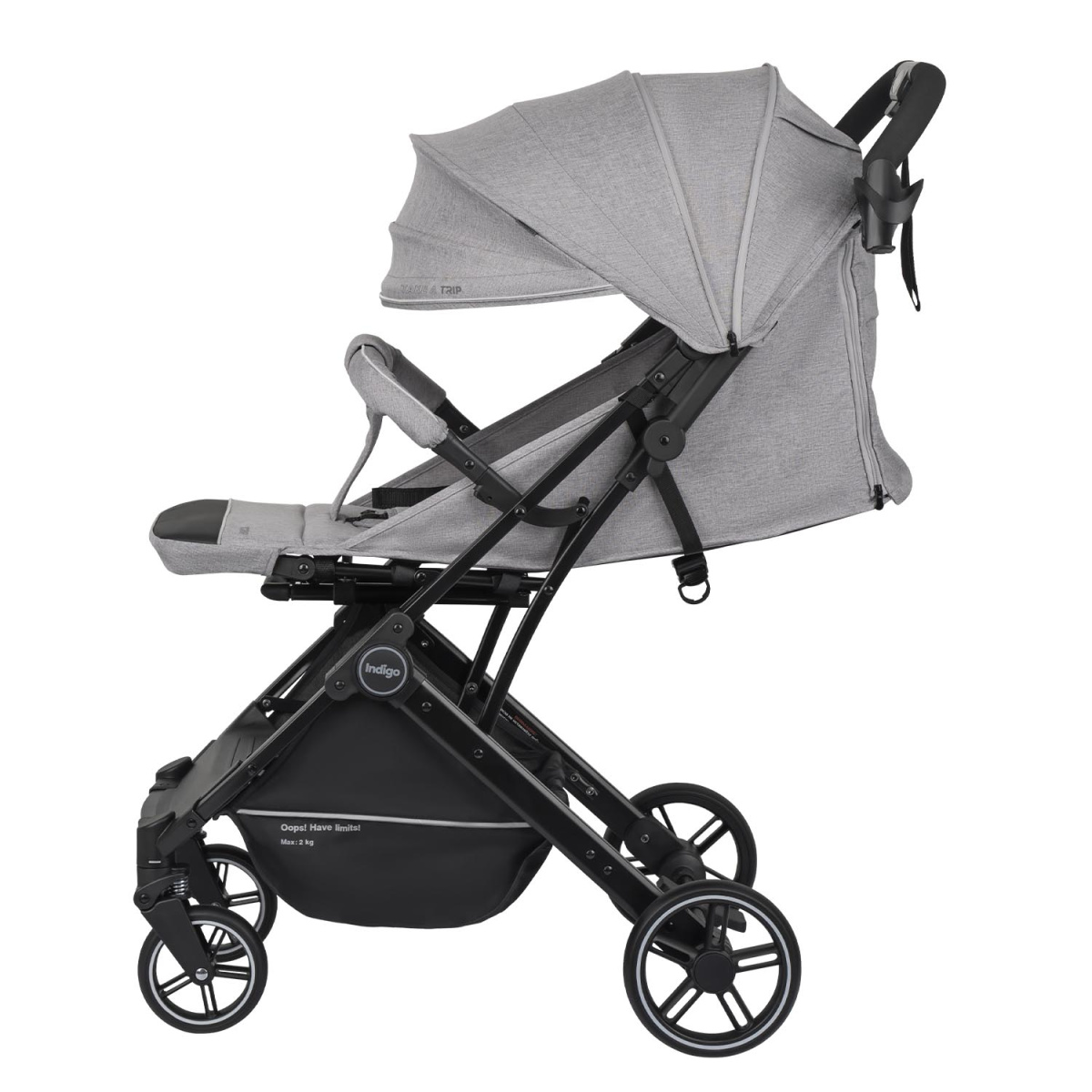 Коляска прогулочная Indigo TRIP светло-серый