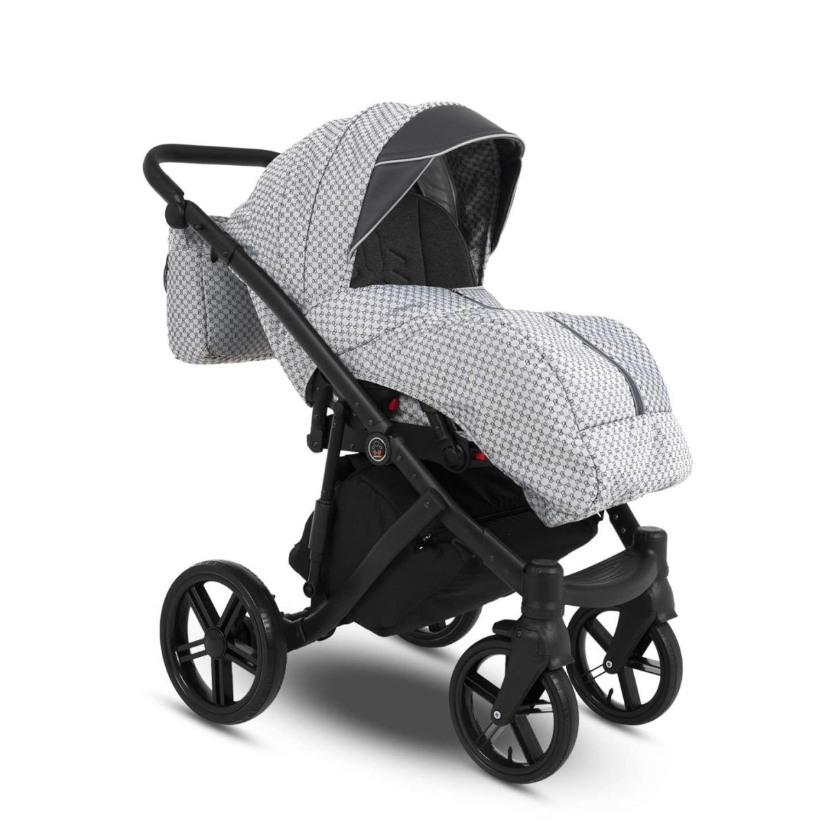 Коляска Camarelo Avenger 3 в 1 светло-серый жаккард/серая экокожа
