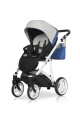 Коляска 2 в 1 Riko Basic Aicon 03 серо-синий