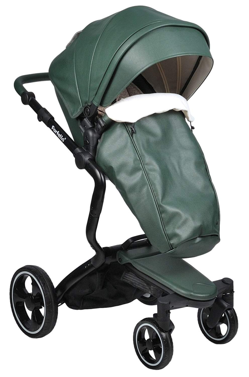 Коляска  2в1 Farfello Hot mama (Вечнозеленый)