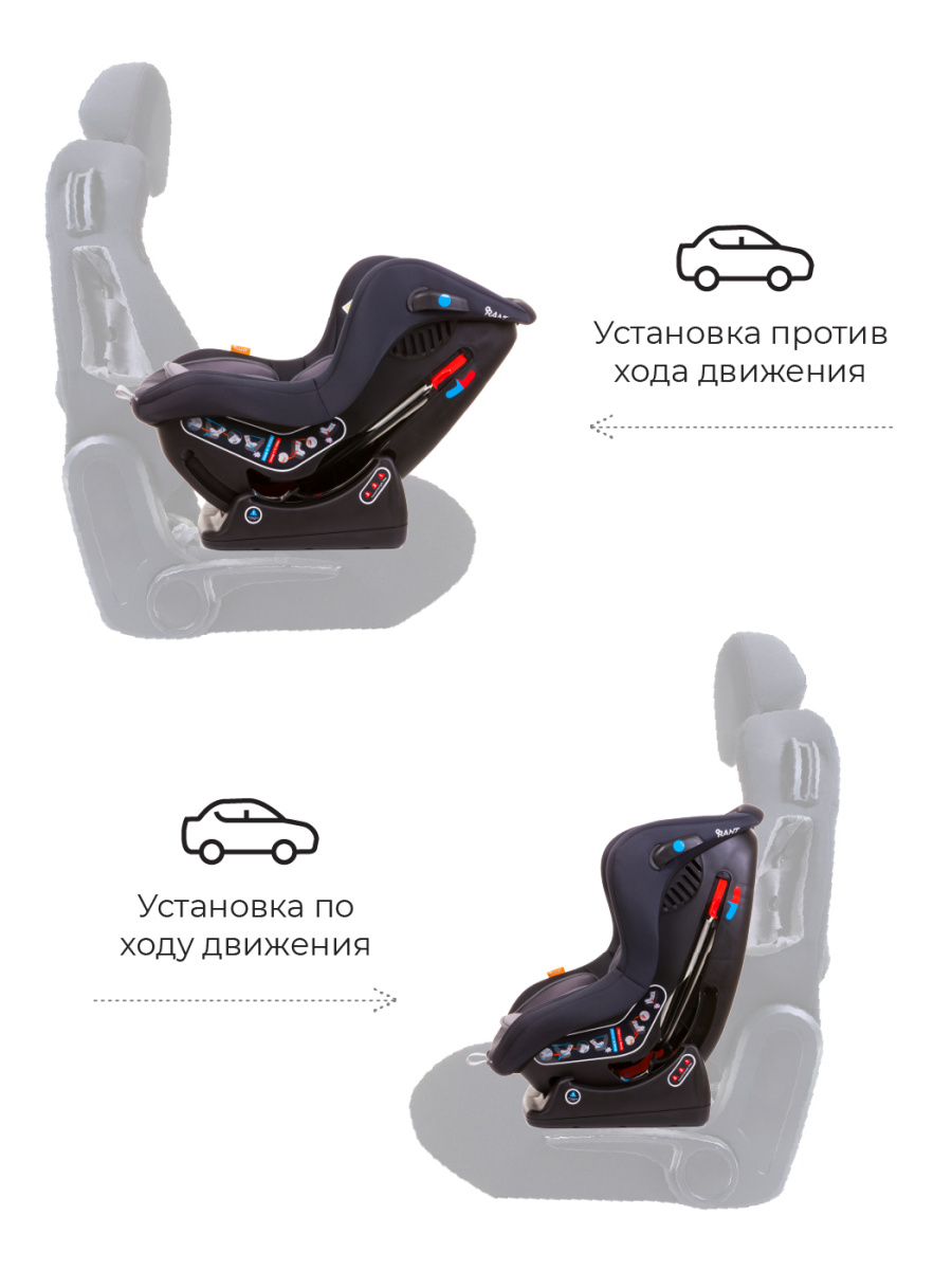 Автокресло Rant Pilot группа 0-1 (0-18 кг), цвет: лунный черный
