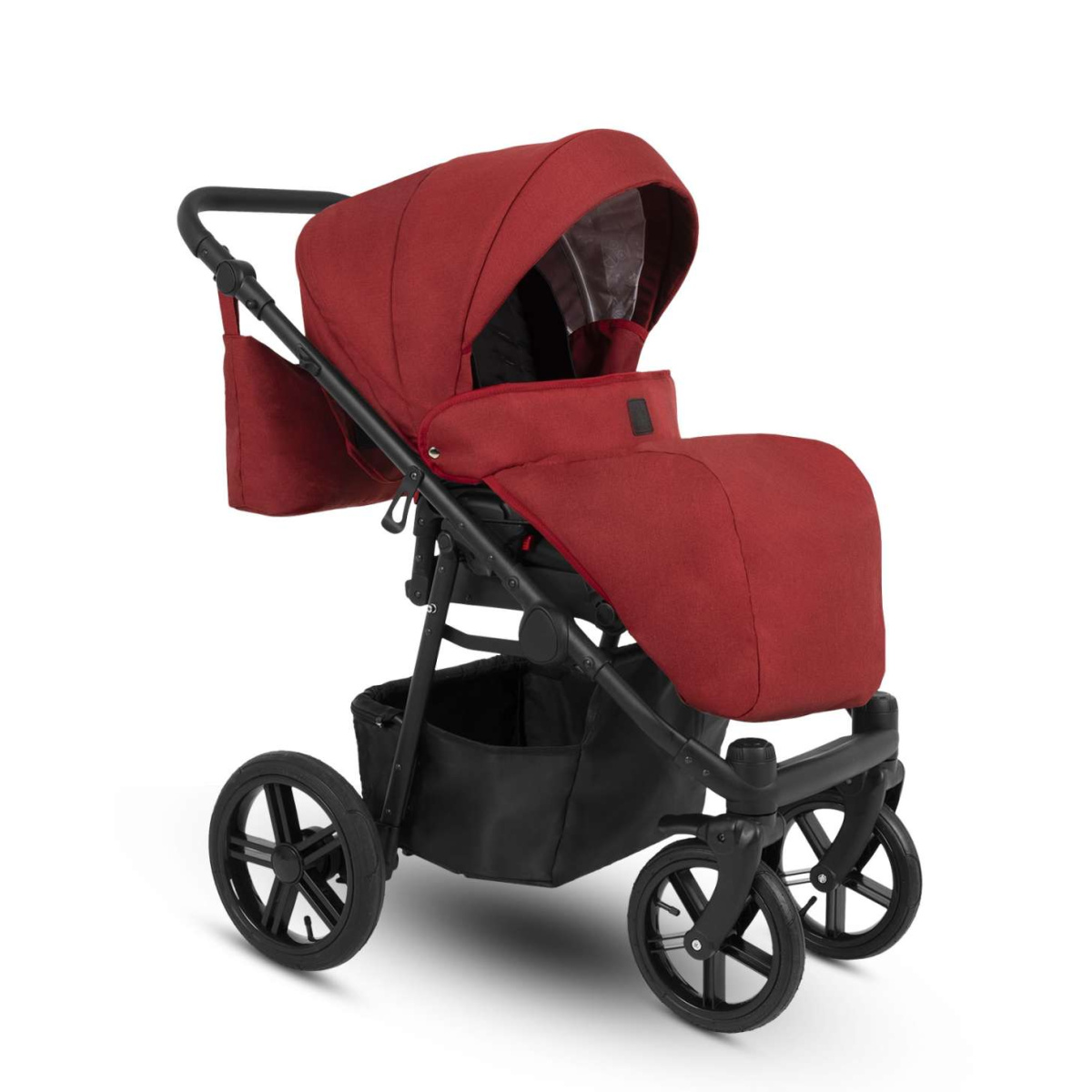 Коляска Camarelo Picco 2 в 1 красный меланж