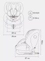 Автокресло Rant Nitro new isofix группа 0/1/2/3 (0-36 кг) Grey
