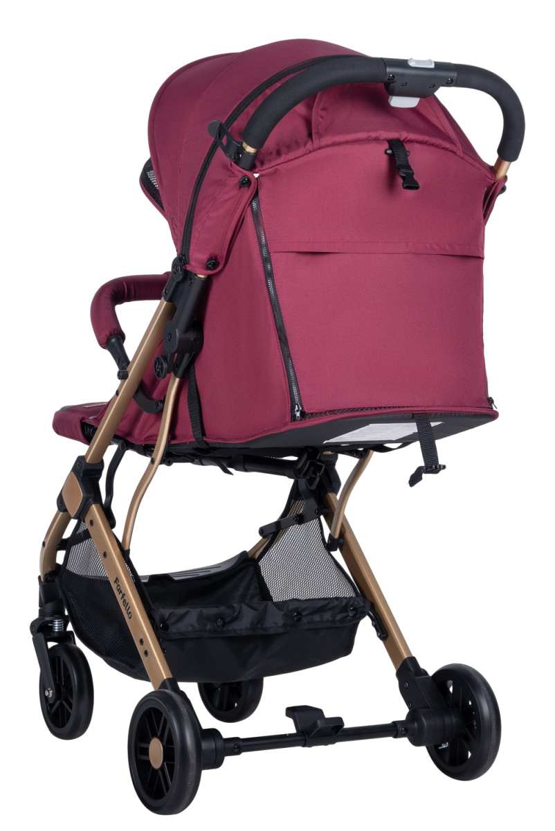 Коляска детская прогулочная Farfello Comfy Go (Cherry/ Вишня (золото) CG-66)