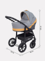 Коляска 2 в 1 Rant Patio Grey/yellow