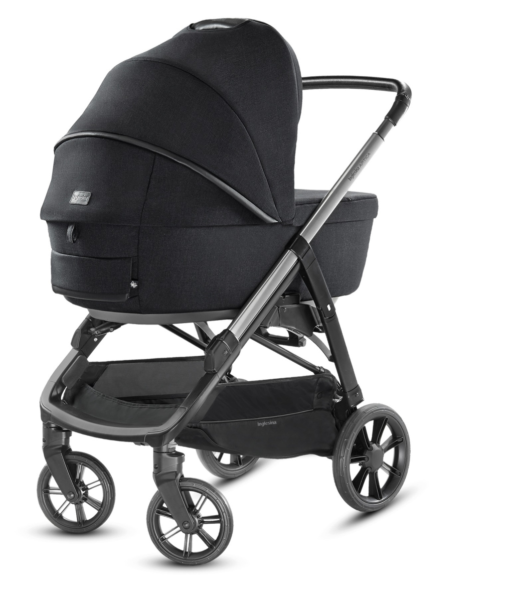 Коляска 2 в 1 Inglesina Aptica  с подставкой под люльку Stand Up, Mystic Black
