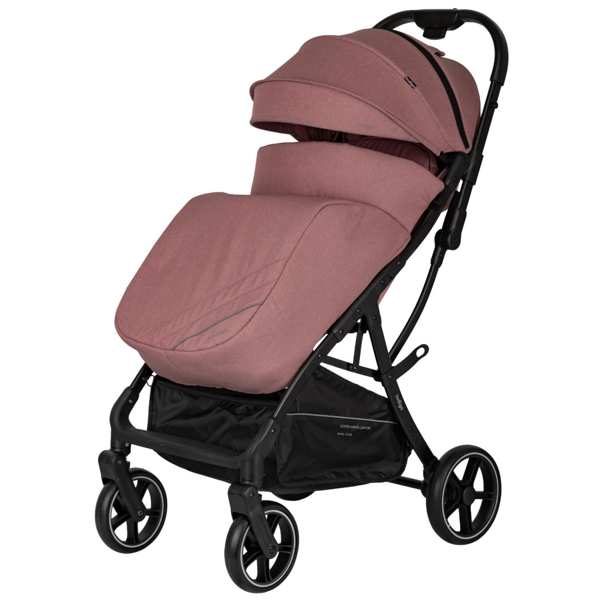 Коляска прогулочная Indigo FROST розовый