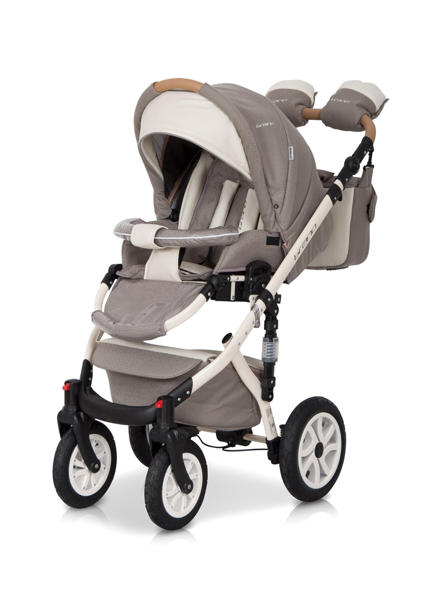Коляска 3 в 1 Riko Bruno Ecco 14 бежевый