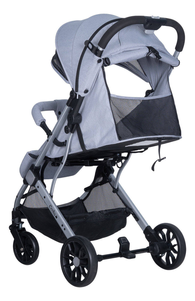Коляска детская прогулочная Farfello COSTA Linda Silver (Grey/ серый L-1)