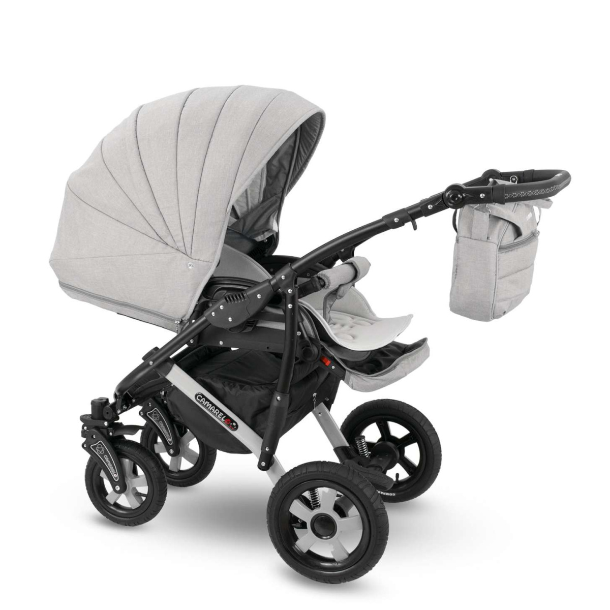 Коляска Camarelo Sevilla WXSE 3 в 1 светло-серый меланж