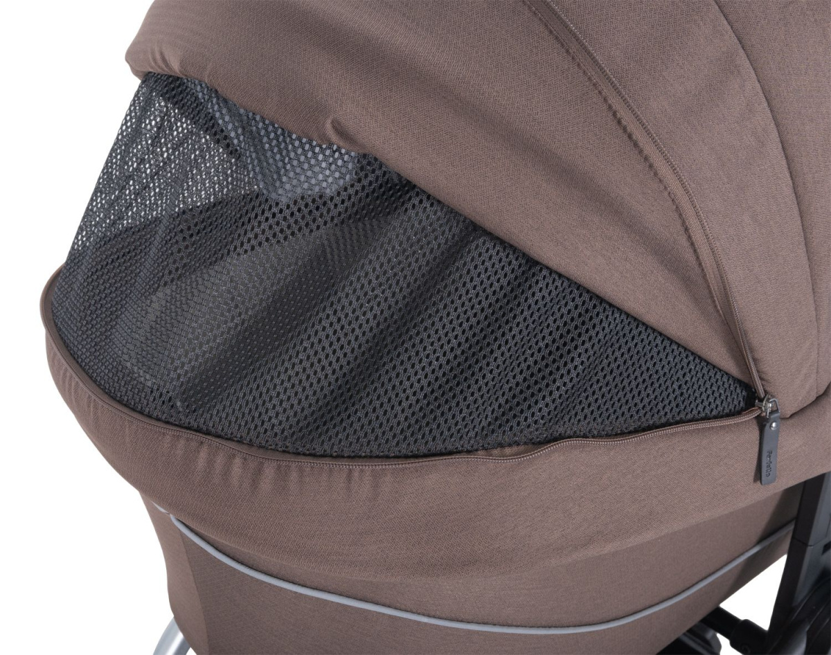 Коляска модульная 2в1 Farfello Baby shell BBS (BBS-16 Brown/Коричневый / серебро)