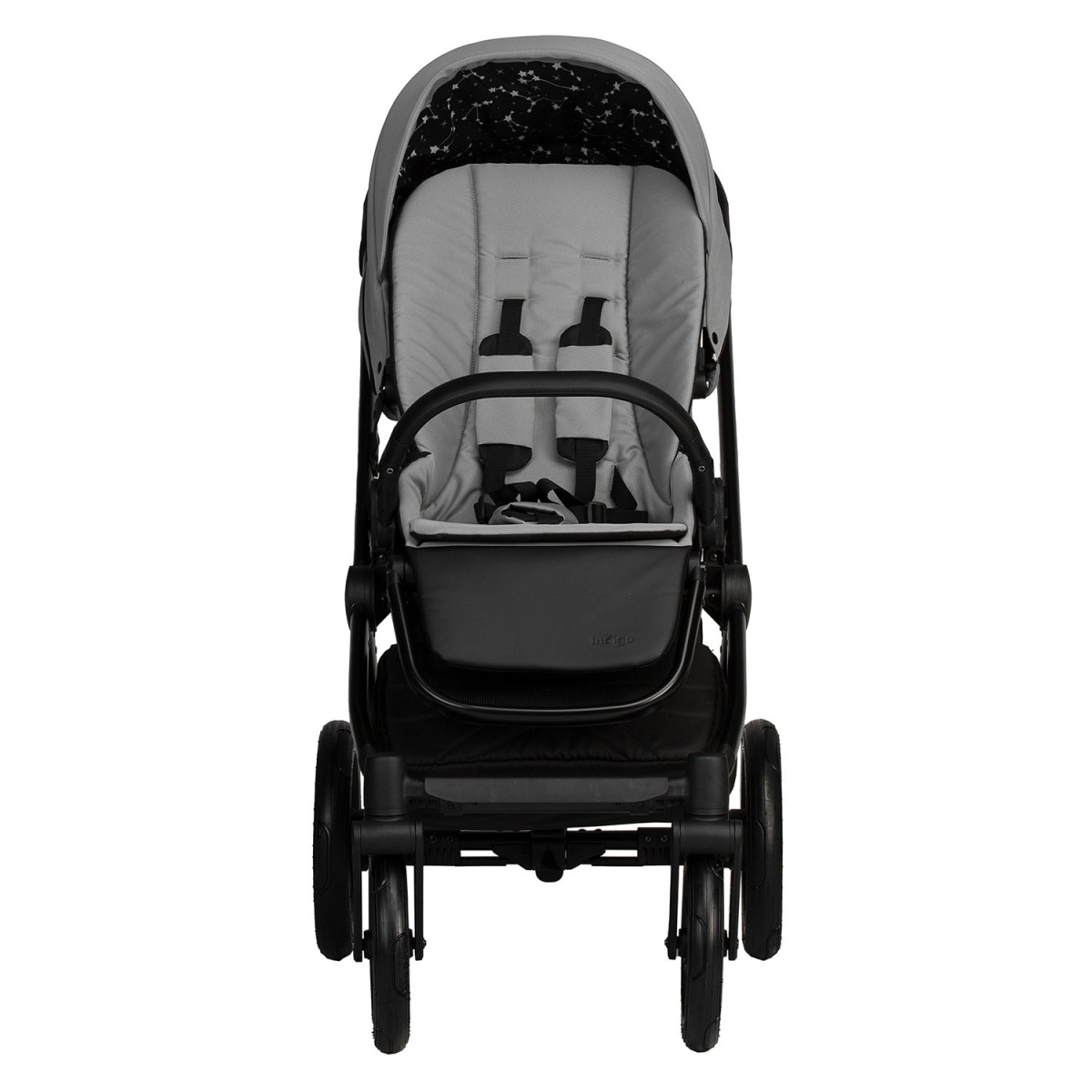 Коляска 2в1 Indigo SOLIO So 04 (св.серый)