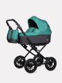 Коляска 2 в 1 Riko Basic Bella Classic 2025 03 серый-малахит