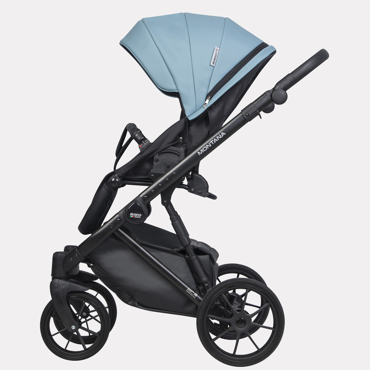 Коляска 3 в 1 Riko Basic Montana Ecco 16 BLUE
