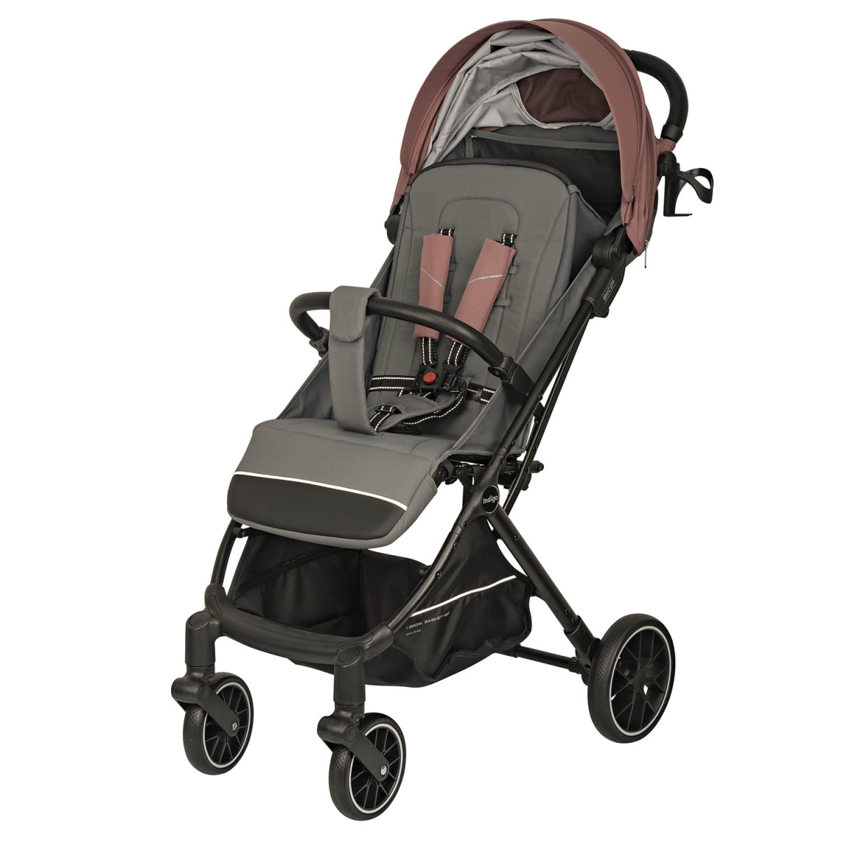 Коляска прогулочная Indigo SKIP розовый