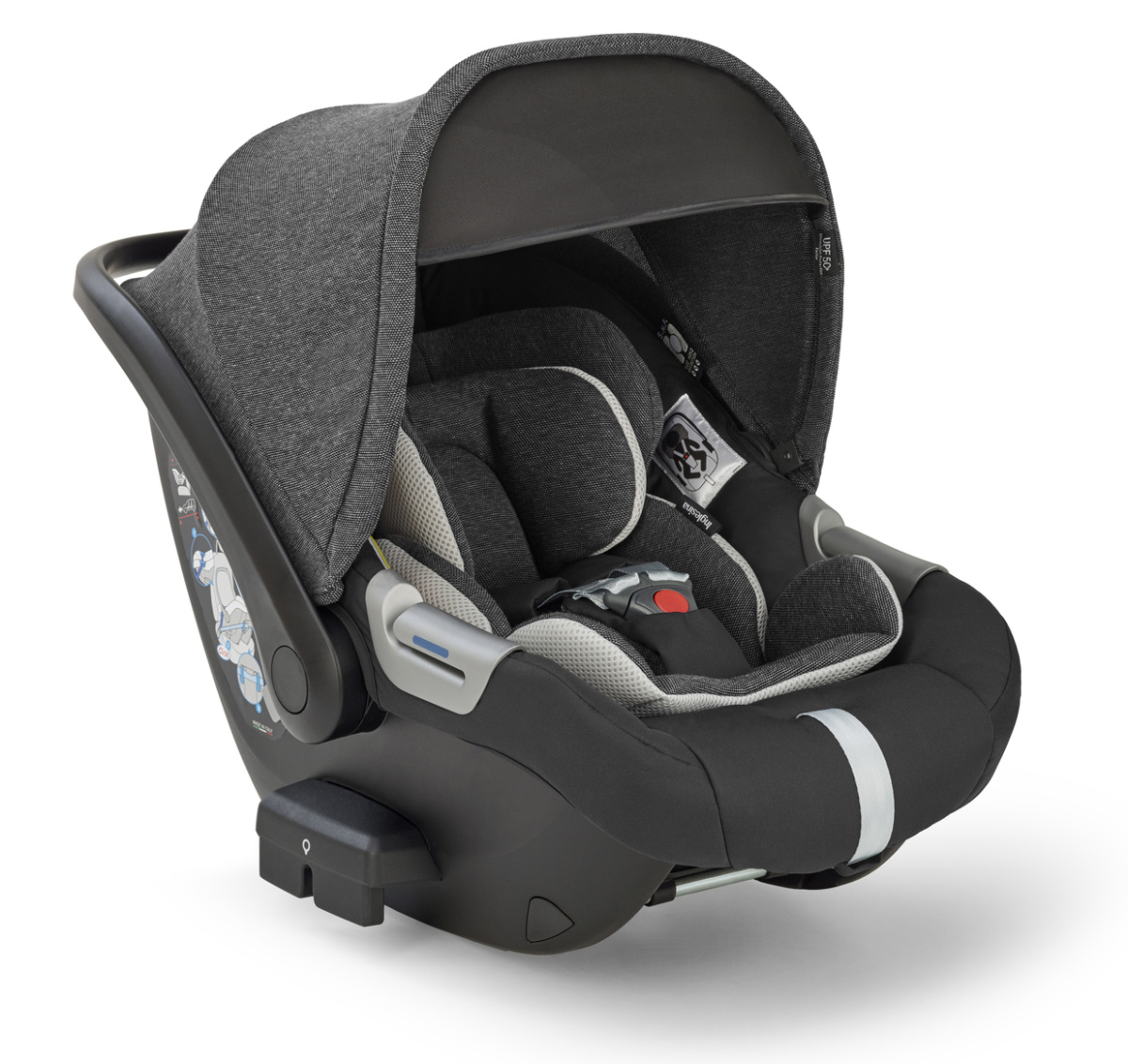 Коляска 3 в 1 Inglesina Electa с подставкой под люльку Stand Up, Upper Black