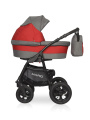 Коляска 2 в 1 Riko Basic Mario 03 красно-серый
